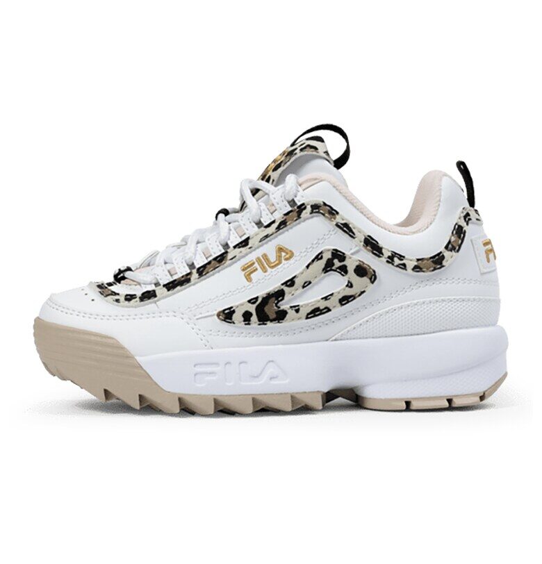 Спортни обувки Disruptor от еко кожа - Бял/Кафяв Fila