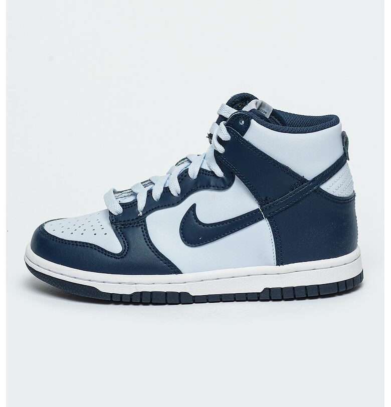 Спортни обувки Dunk с кожа - Ледено синьо/Тъмносин Nike