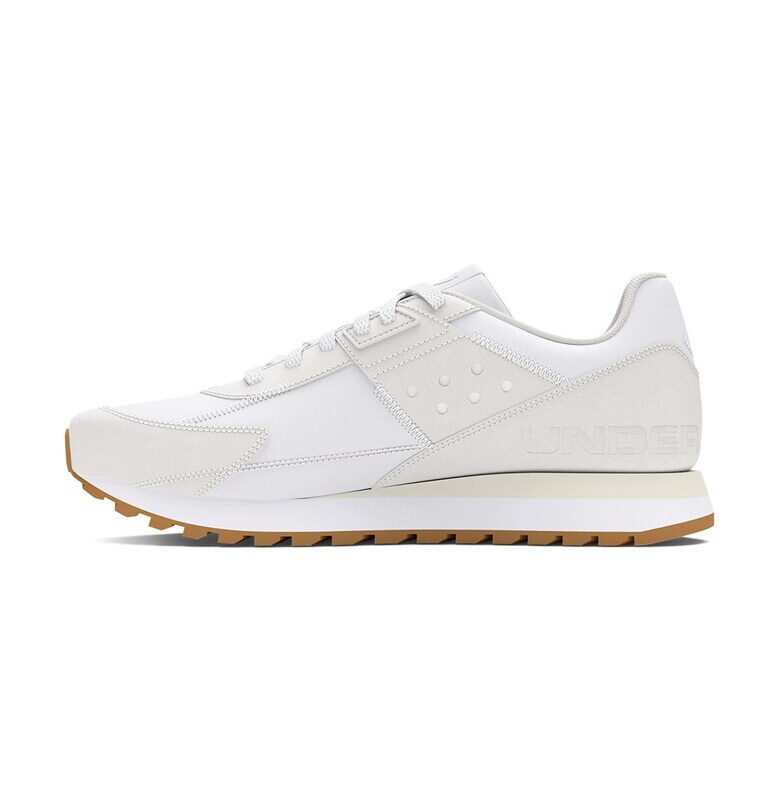 Спортни обувки Essential Runner с кожа - Бял/Карамел/Светло бежово Under Armour