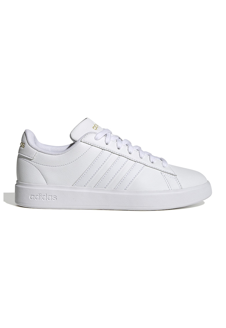 Спортни обувки Grand Court 2.0 от еко кожа - Мръснобял adidas Sportswear