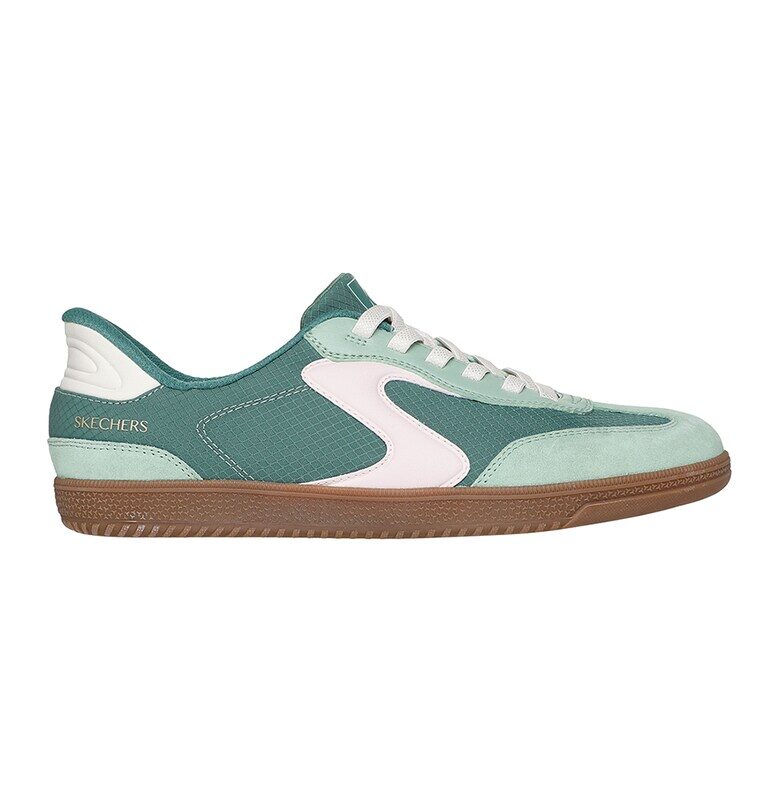 Спортни обувки Hotshot Slip-ins® с велур - Бял/Светлозелен Skechers