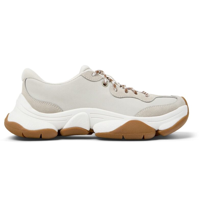 Спортни обувки Karst 2 от кожа и набук - Бял/Светло сив Camper