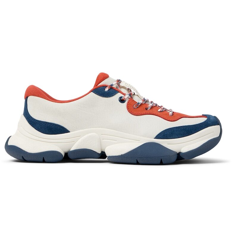 Спортни обувки Karst 2 от кожа и набук - Бял/Син Camper