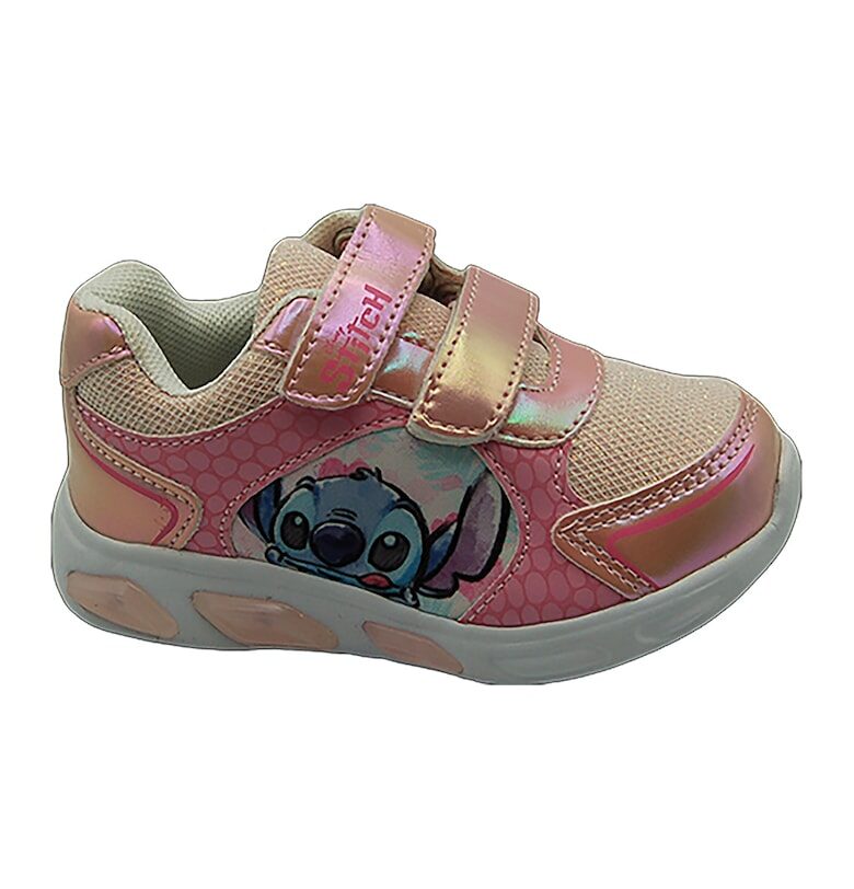 Спортни обувки Lilo&Stitch с LED светлини - Бежов/Розово Walt Disney