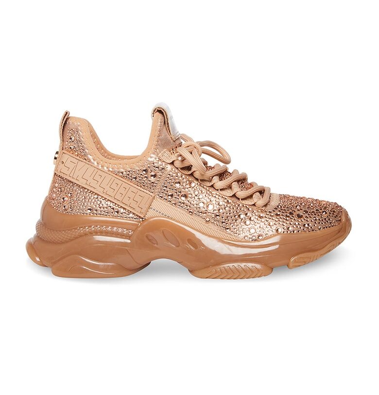 Спортни обувки Maxima-R с декоративни камъни - Розово златисто Steve Madden