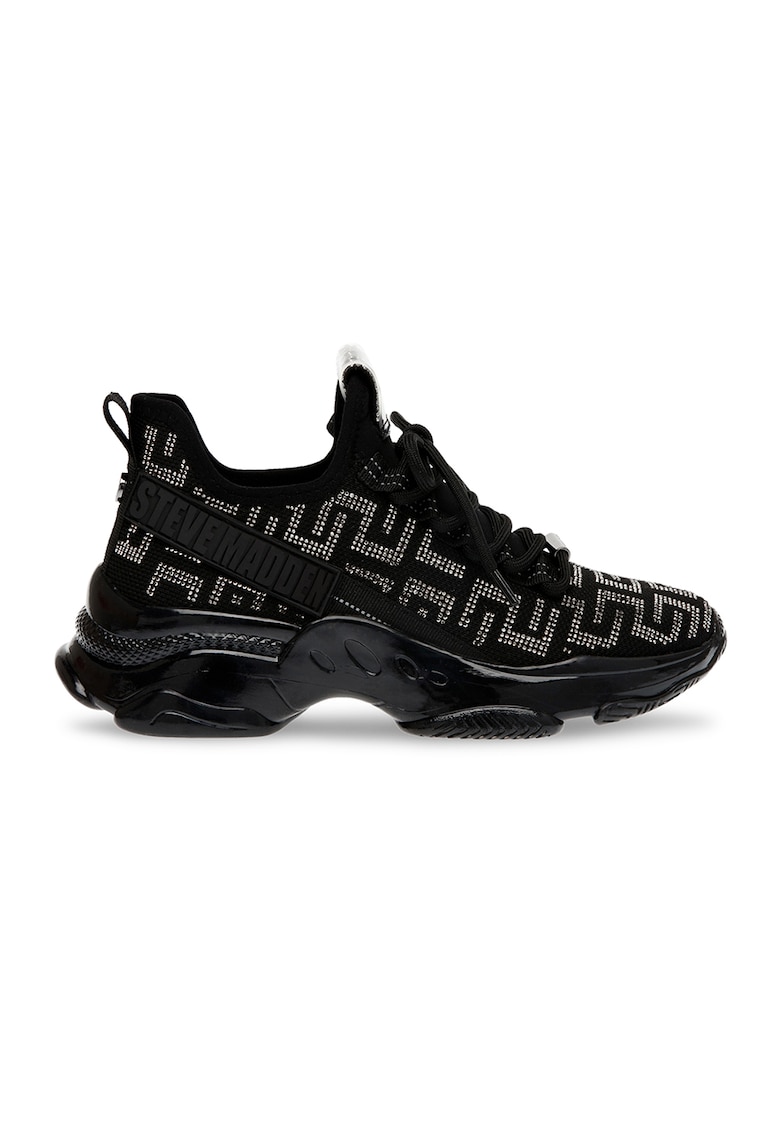 Спортни обувки Maxout с декоративни камъни - Черен/Сребрист Steve Madden