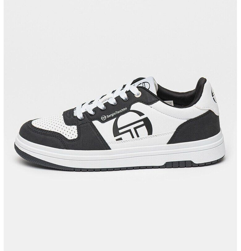 Спортни обувки Milano от еко кожа - Бял/Черен Sergio Tacchini