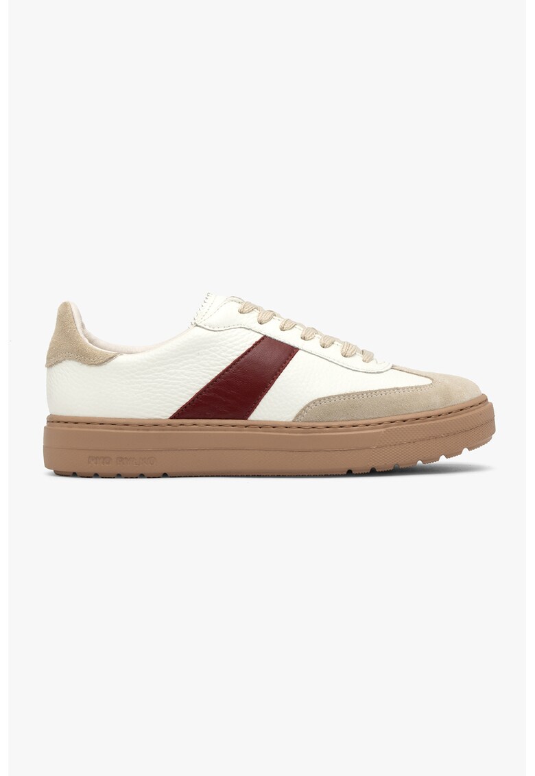 Спортни обувки Nora от велур с кожа - Бежов/Крем RYLKO