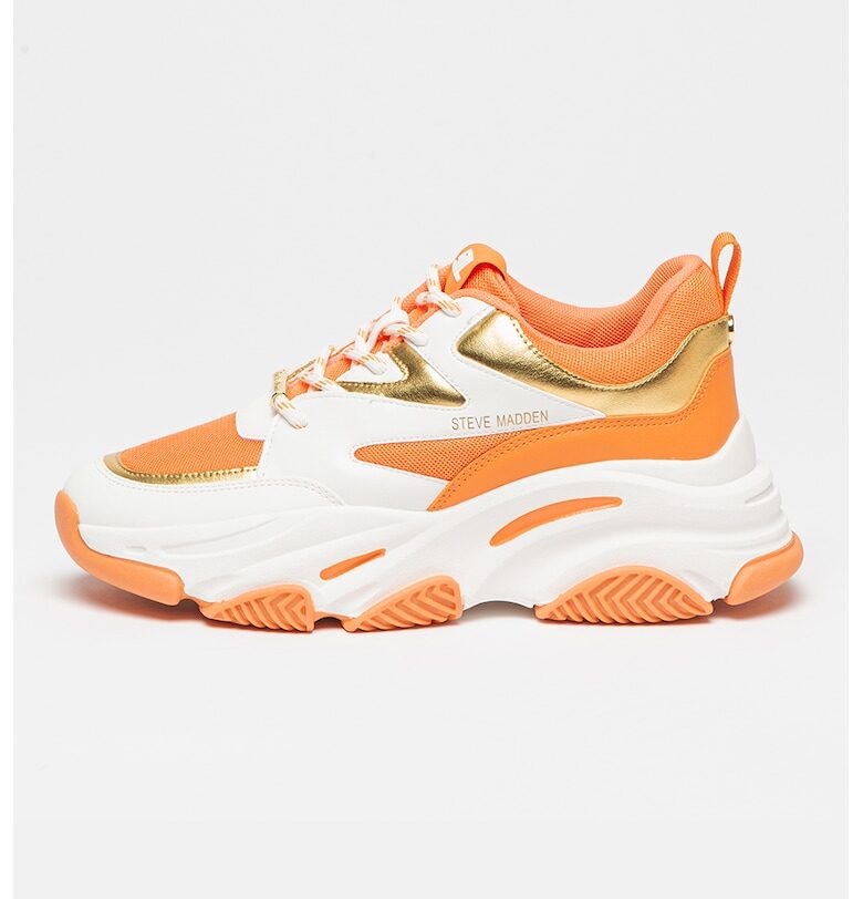 Спортни обувки Progressive с масивен дизайн - Бял/Оранжев Steve Madden