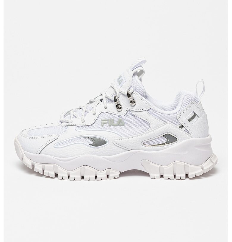 Спортни обувки Ray Tracer с кожа - Бял/Сребрист Fila