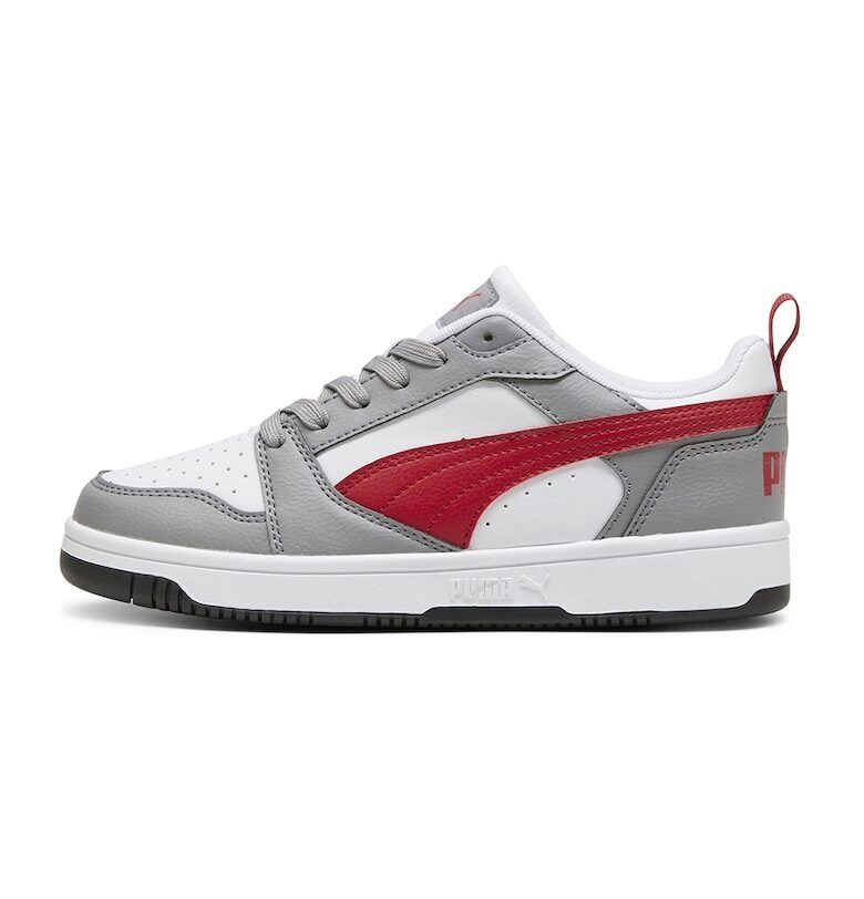 Спортни обувки Rebound V6 от еко кожа - Червен/Бял/Сив Puma