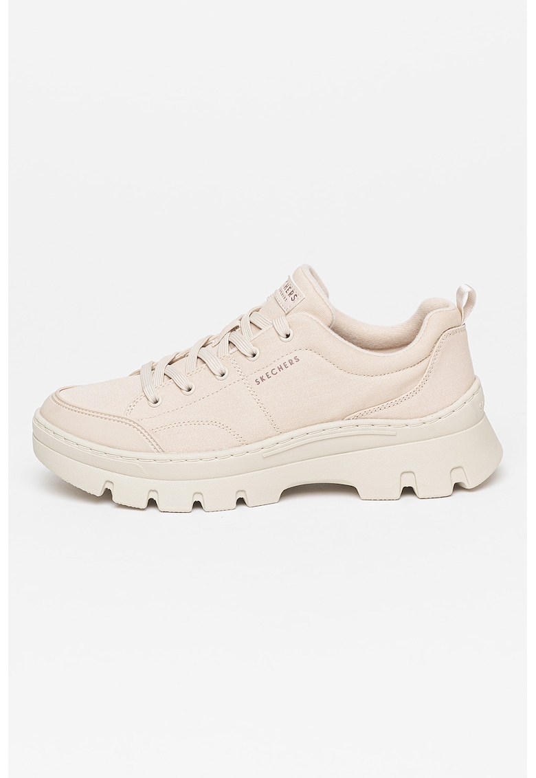 Спортни обувки Roadies с лого - Светло бежово Skechers