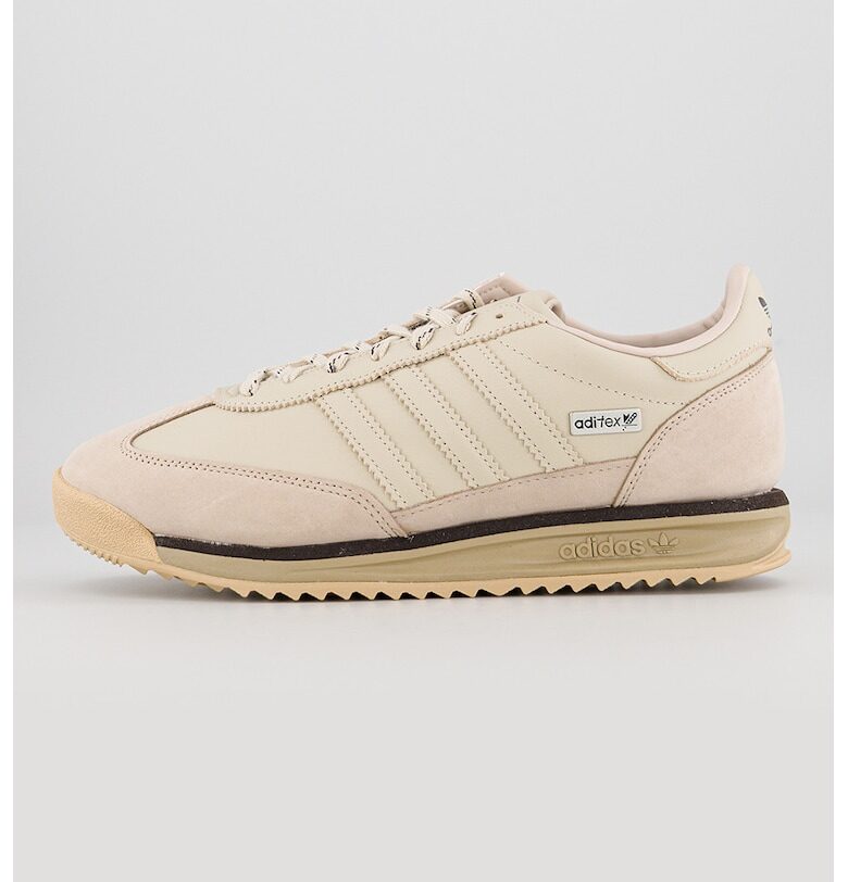 Спортни обувки SL 72 от кожа и велур - Сиво-кафяв adidas Originals