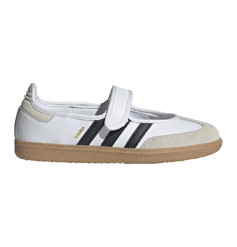 Спортни обувки Samba Jane с велур - Черен/Светло сив/Бял adidas Originals