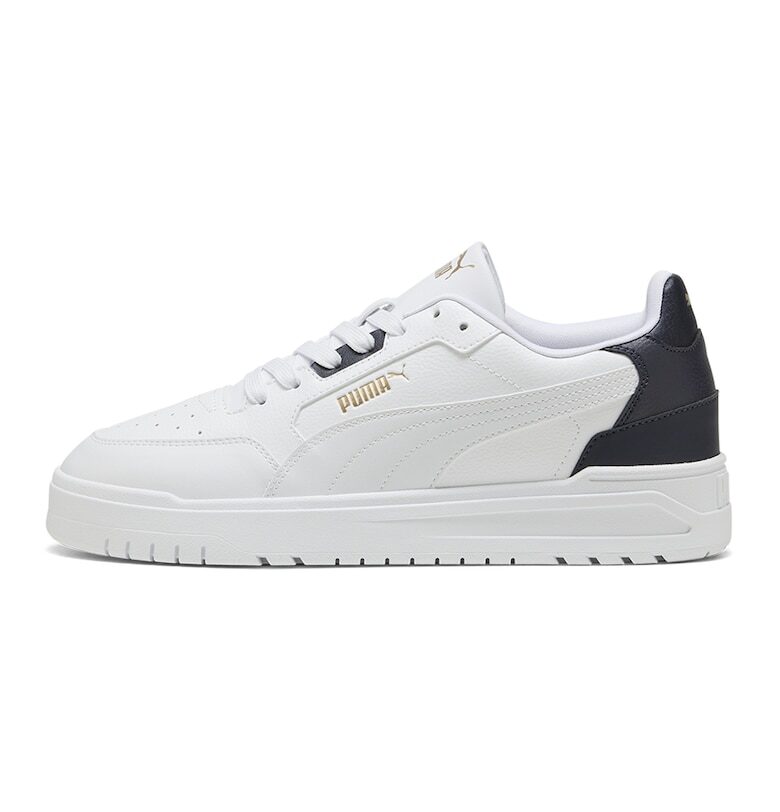 Спортни обувки Shuffle Dowtown от еко кожа - Бял/Тъмносин Puma