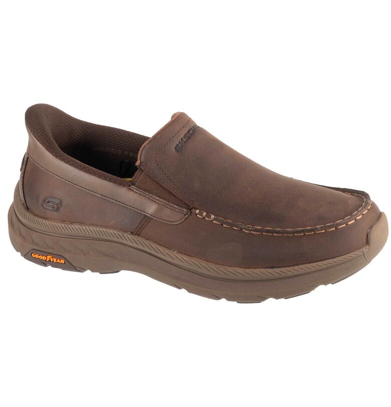 Спортни обувки  Slip-In: Pollard - Osgood 205334 - Тъмнокафяв Skechers