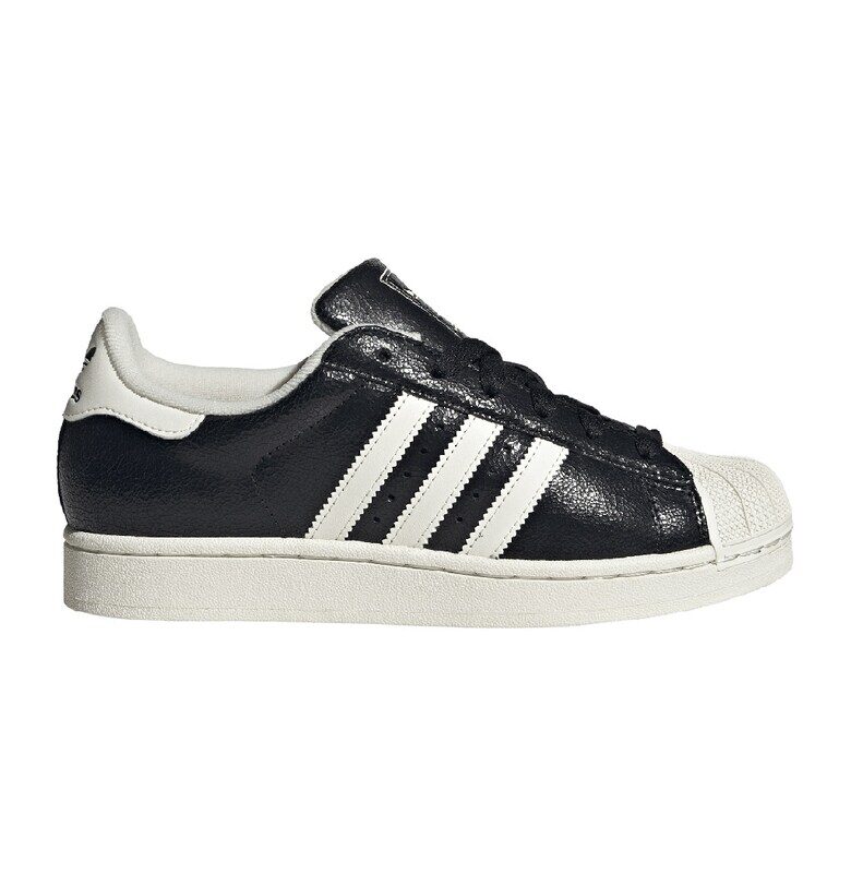 Спортни обувки Superstar II от кожа с винтидж ефект - Черен adidas Originals