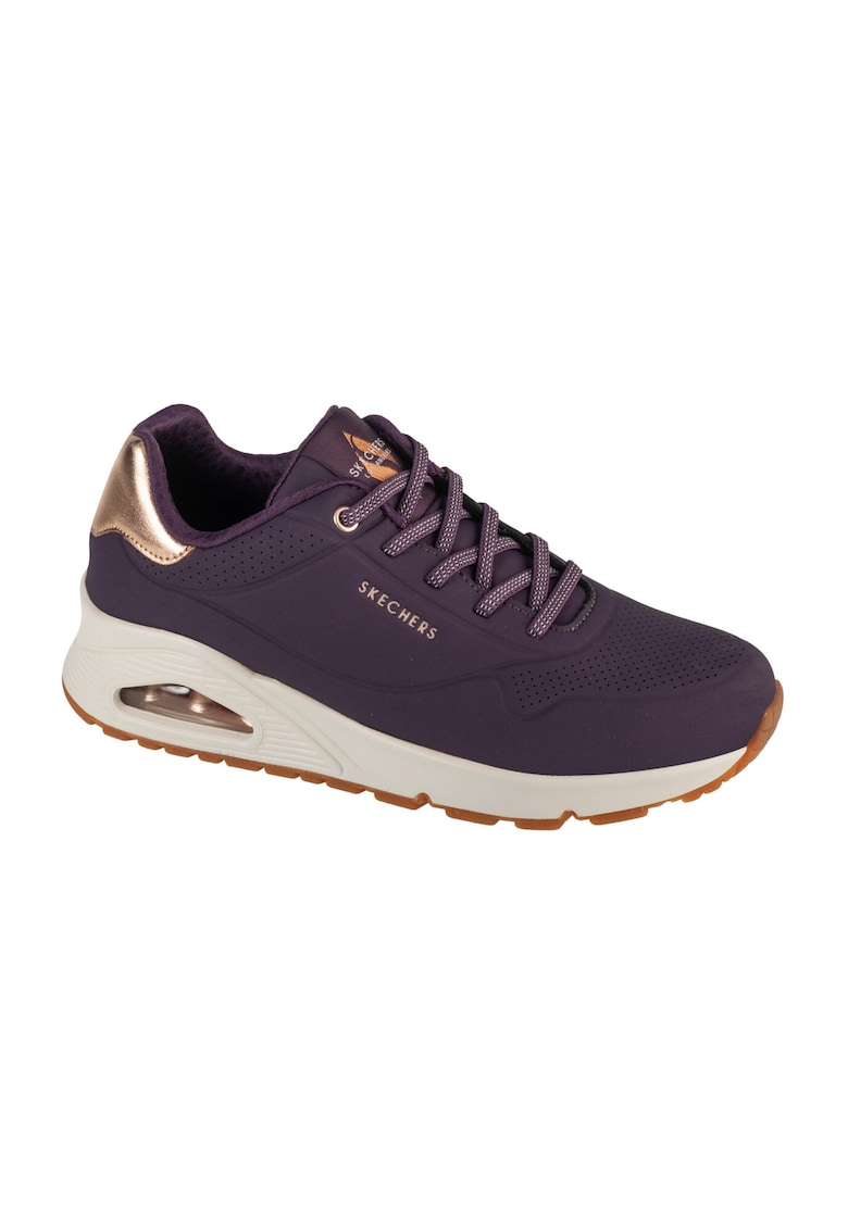 Спортни обувки Uno Shimmer Away от еко кожа - Виолетов Skechers