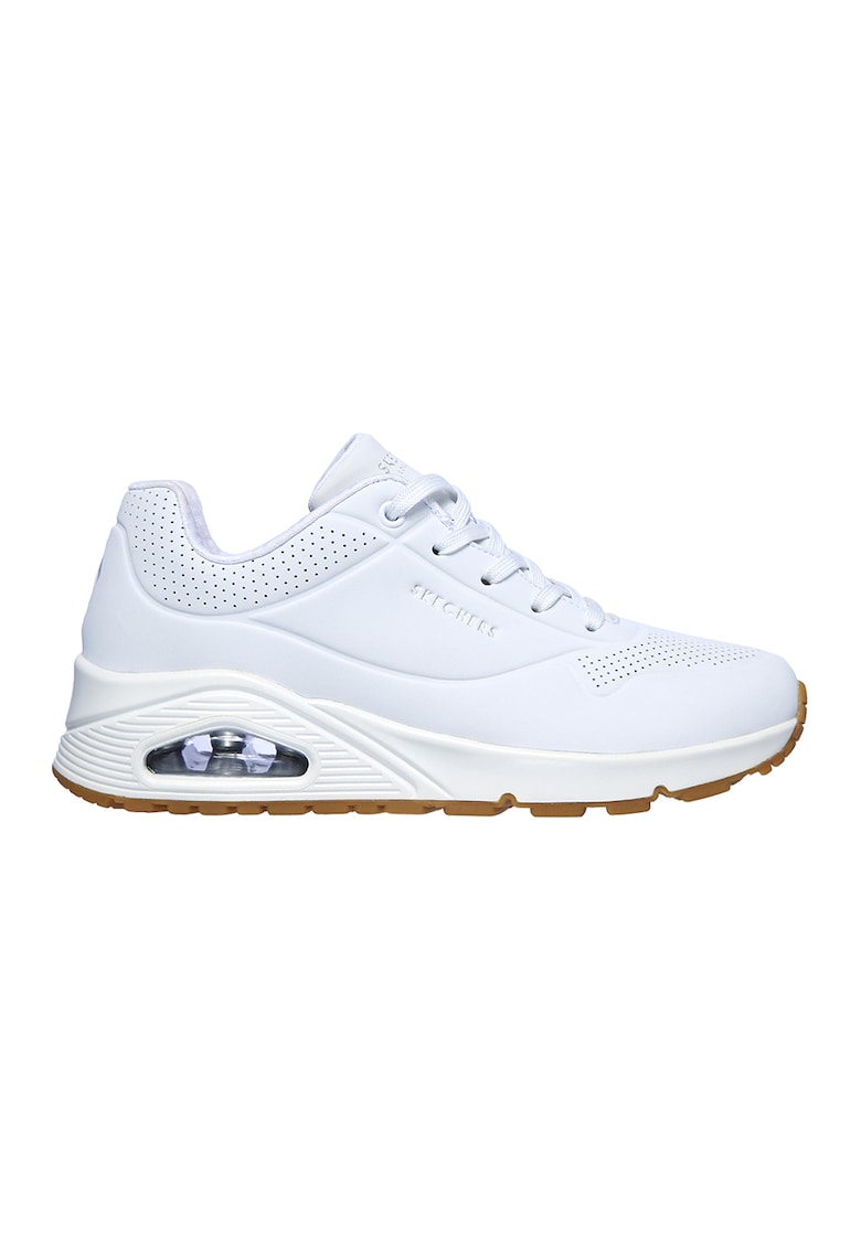 Спортни обувки Uno Stand On Air от еко кожа - Бял Skechers