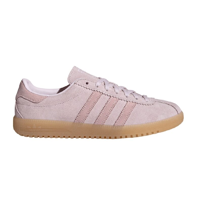 Спортни обувки от велур с контрастна подметка - Розово adidas Originals