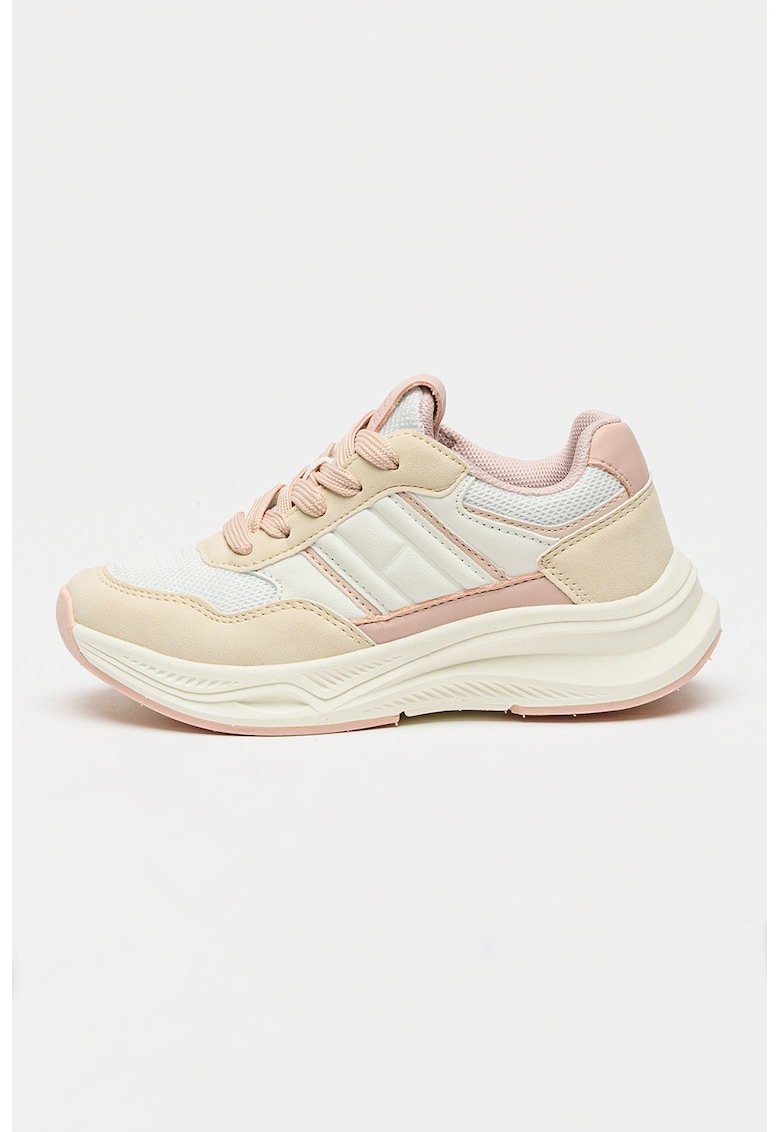 Спортни обувки от еко кожа и текстил - Мръснобял/Hюд цвят Tommy Hilfiger