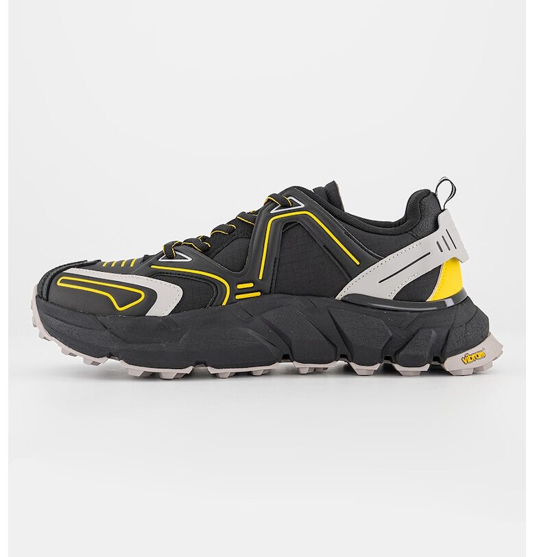 Спортни обувки от еко кожа и текстил - Черен/Жълт Tommy Jeans