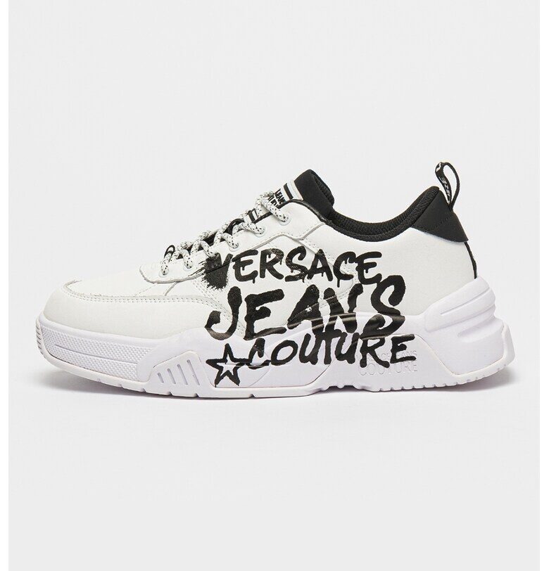 Спортни обувки от еко кожа с лого Versace Jeans Couture