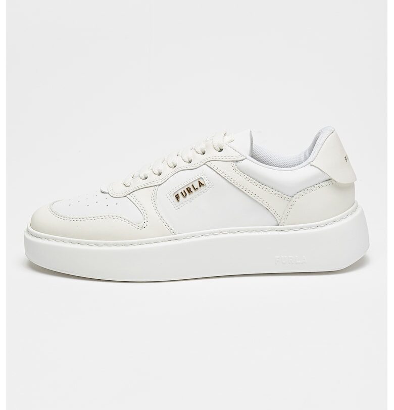 Спортни обувки от кожа и еко кожа - Бял Furla