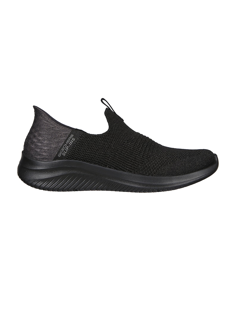 Спортни обувки от текстил Ultra Flex 3.0 Slip-Ins - Избеляло черно Skechers