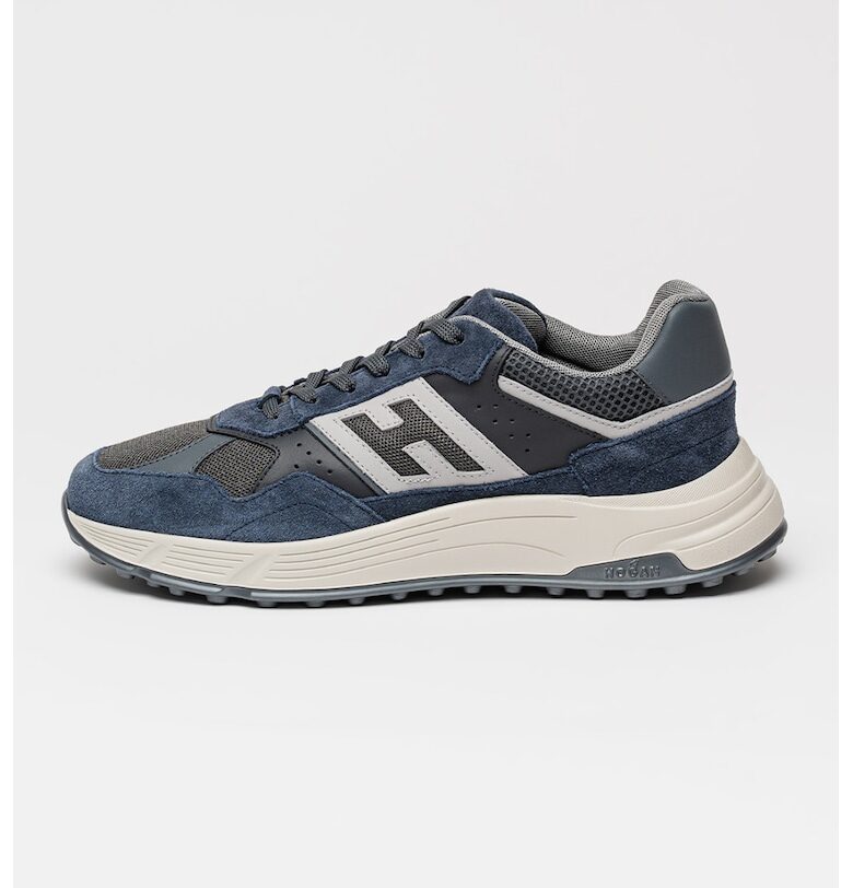 Спортни обувки под глезена Hyperlight с кожа - Тъмносин Hogan