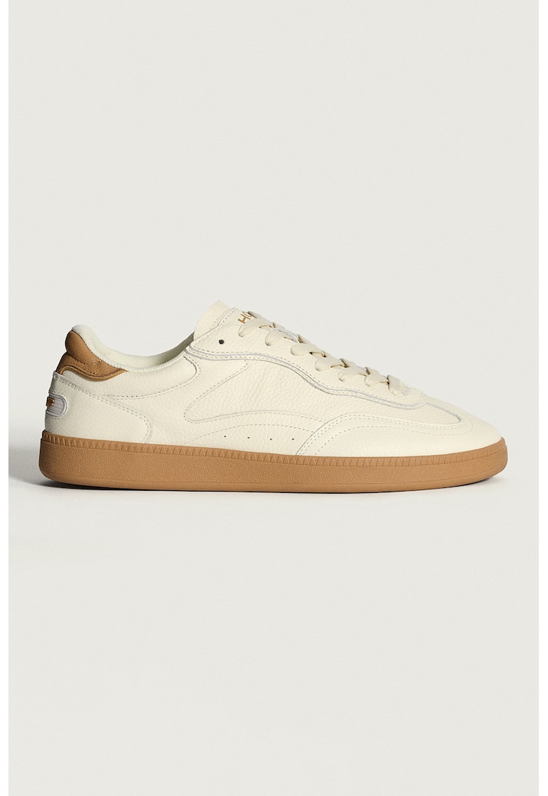 Спортни обувки под глезена от кожа - Слонова кост/Карамел Hoff