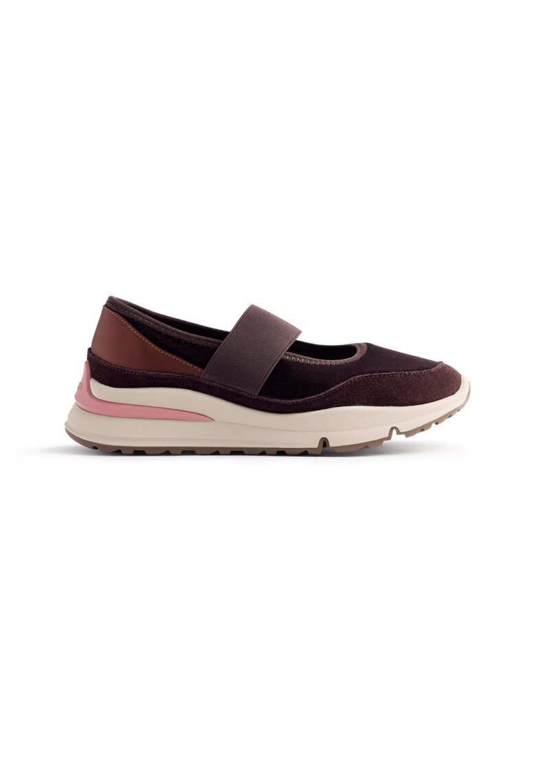 Спортни обувки с велур и синтетика - Тъмновиолетов Gioseppo