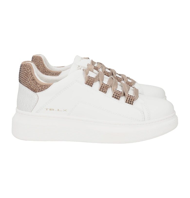 Спортни обувки с кожа - Кафяв/Мръснобял Tosca Blu