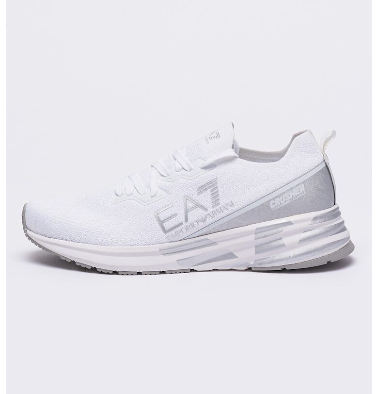 Спортни обувки с лого - Бял/Сив EA7