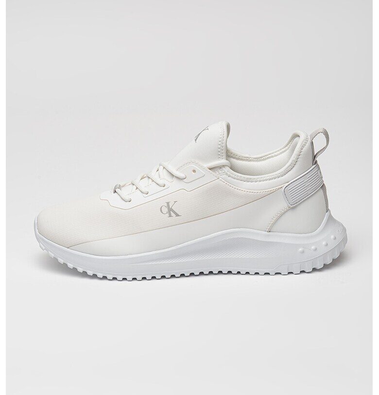 Спортни обувки с нисък профил и лого - Бял/Крем CALVIN KLEIN JEANS
