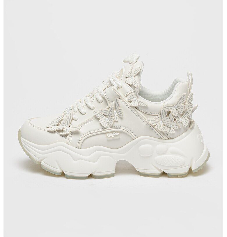 Спортни обувки с полускосена подметка и апликации Buffalo