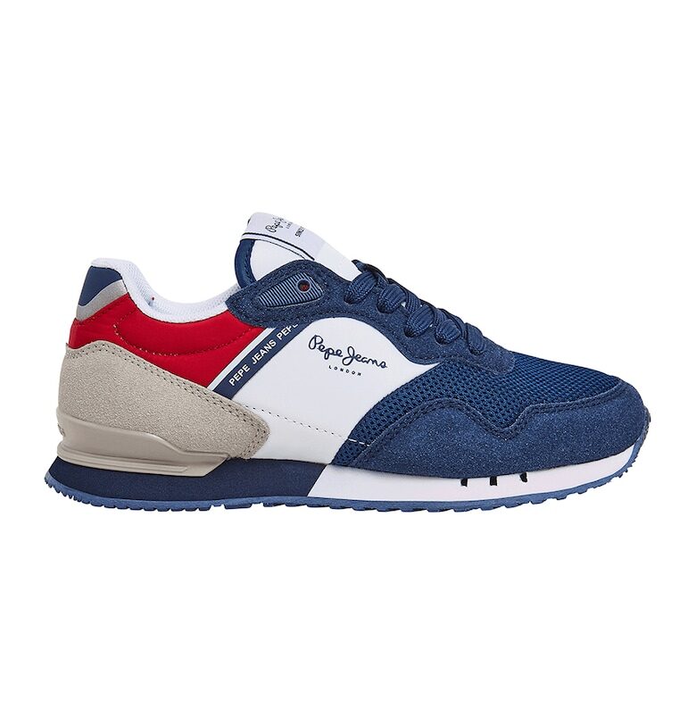Спортни обувки с цветен блок и мрежа - Бял/Тъмносин Pepe Jeans London