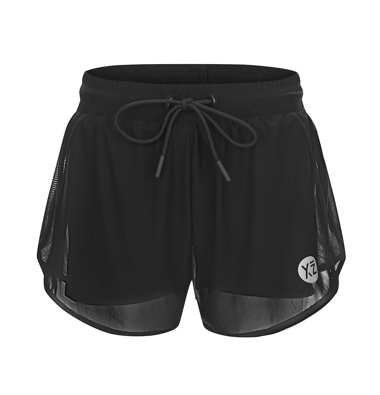 Спортни шорти Squat с регулируема талия - Черен YEAZ