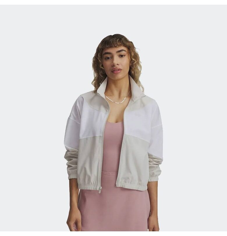 Спортно яке  Rival Woven - полиестер - бял Under Armour