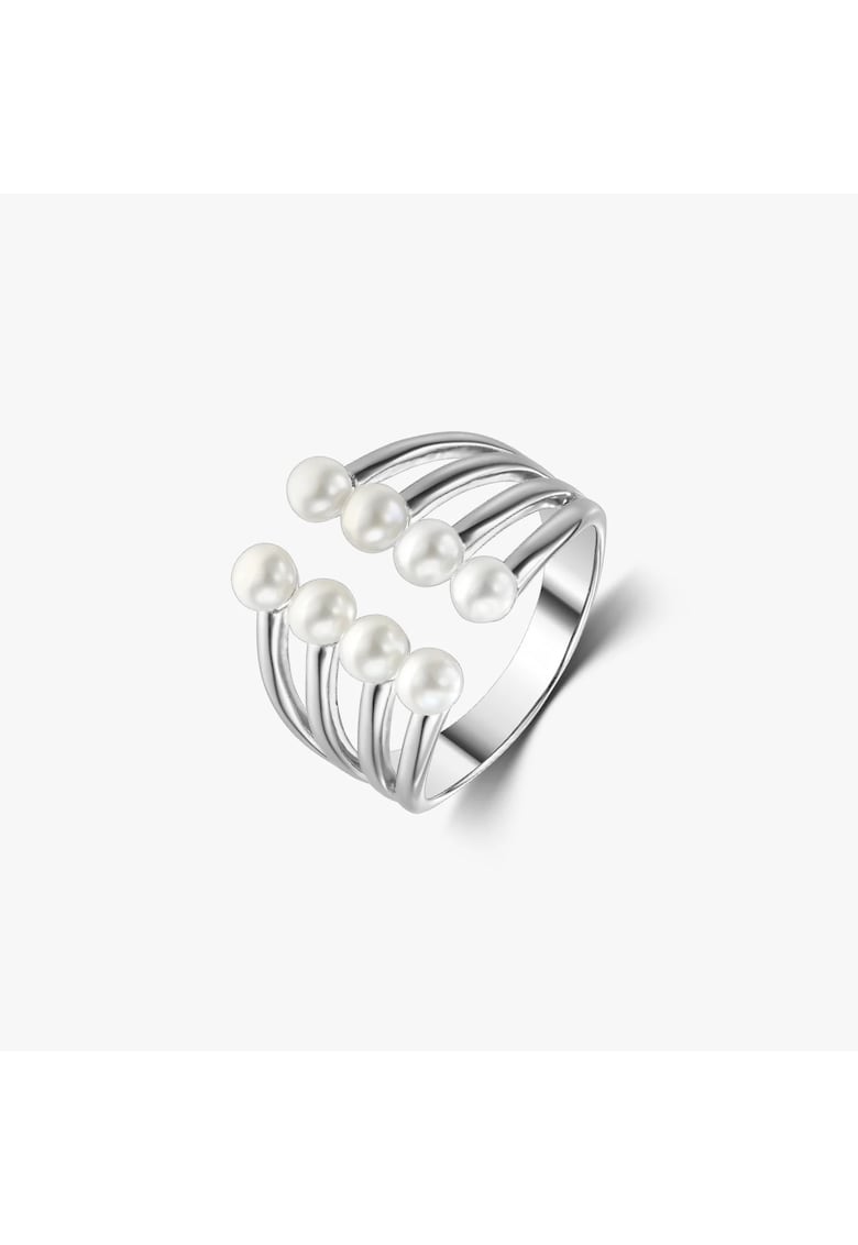 Сребърен пръстен Leah - Естествени перли INDIRA