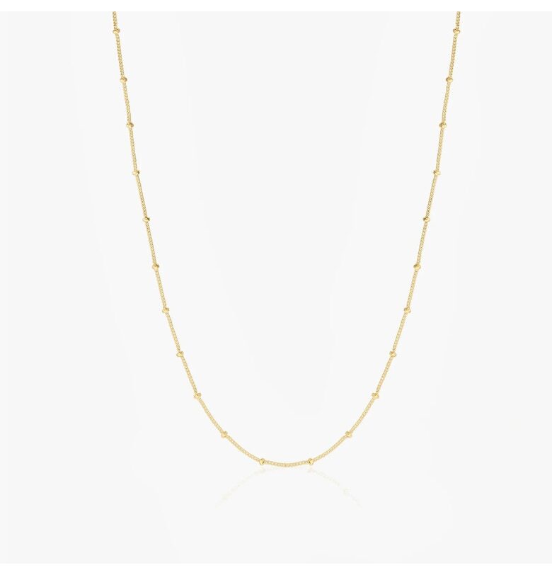 Сребърна верижка Golden Beaded INDIRA