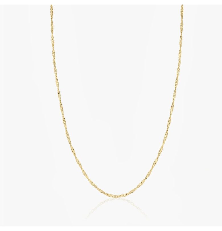 Сребърна верижка Golden Singapore INDIRA