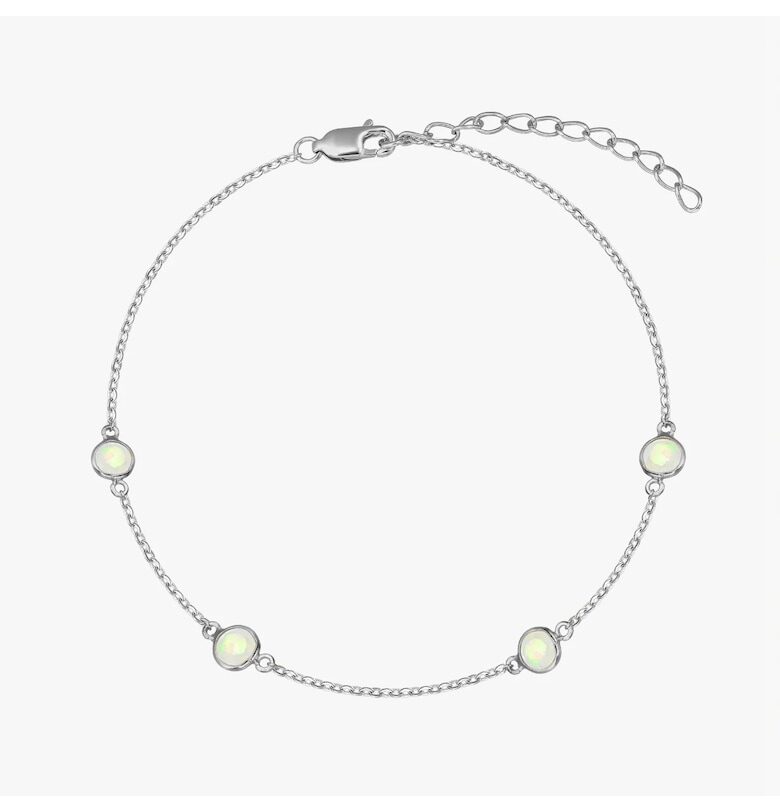 Сребърна гривна Birthstonedwqf INDIRA