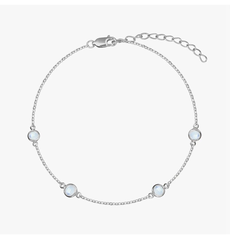 Сребърна гривна Birthstonedwqf INDIRA