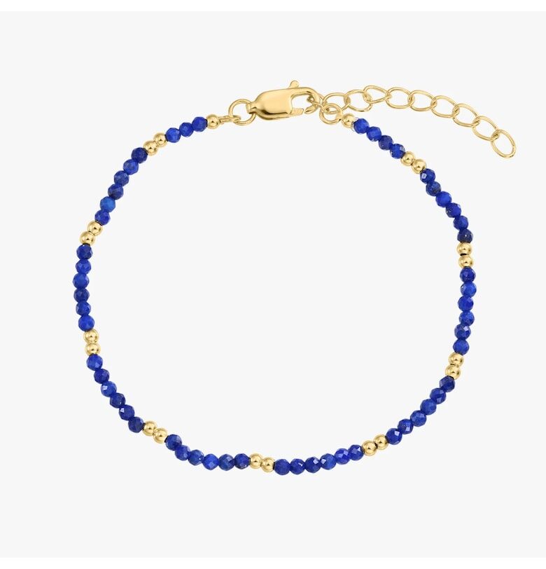 Сребърна гривна Golden SummerScape - Лапис лазули INDIRA