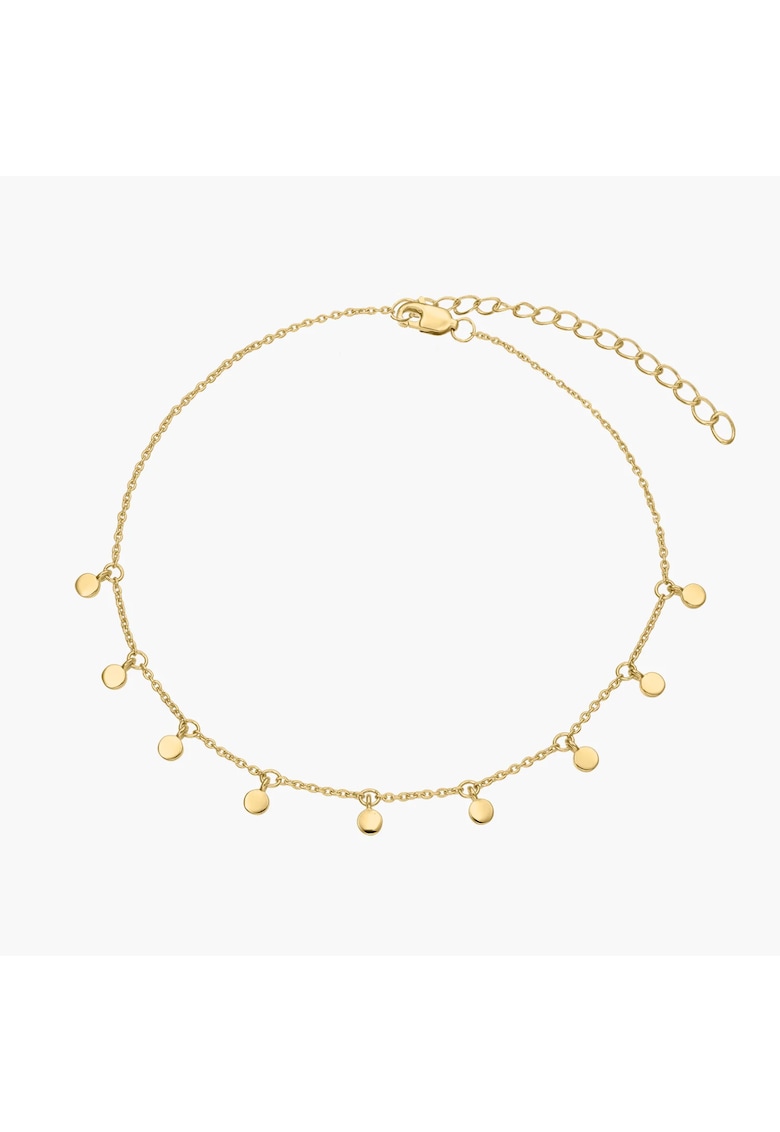 Сребърна гривна за глезен Golden Allegra INDIRA