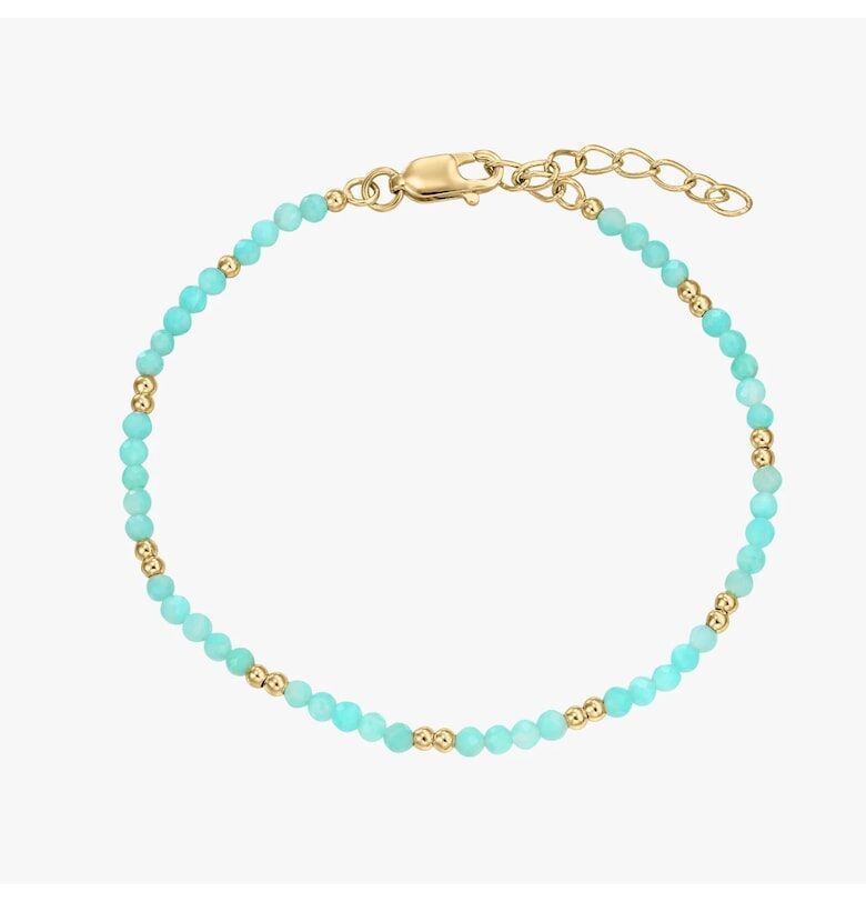 Сребърна гривна Golden SummerScape - Амазонит INDIRA