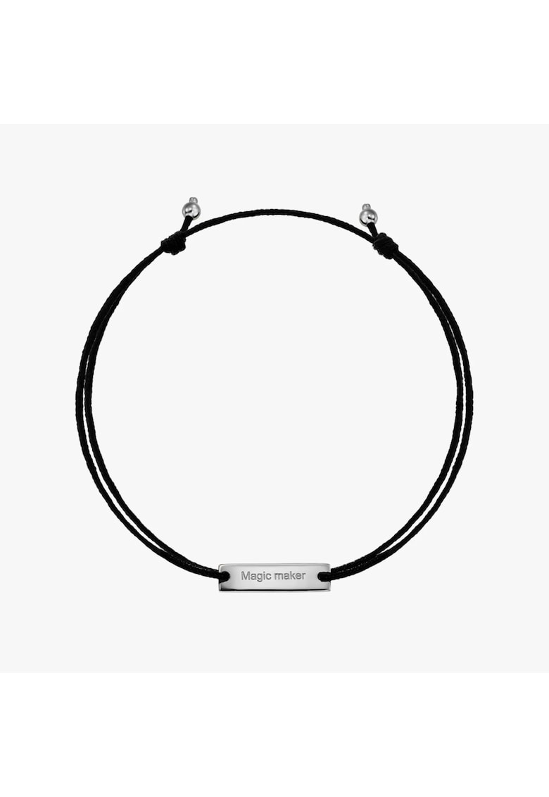 Сребърна гривна с шнур Magic Maker INDIRA