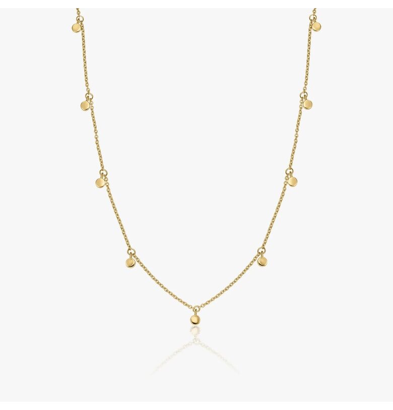 Сребърно колие Golden Allegra INDIRA