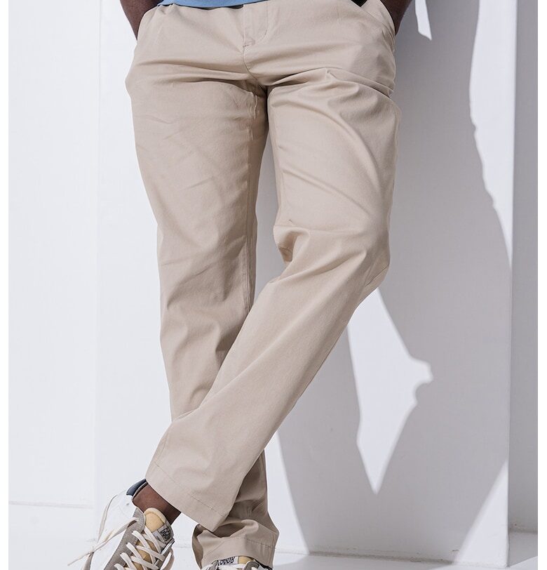 Стандартен панталон с връзка - Бежов Tommy Hilfiger